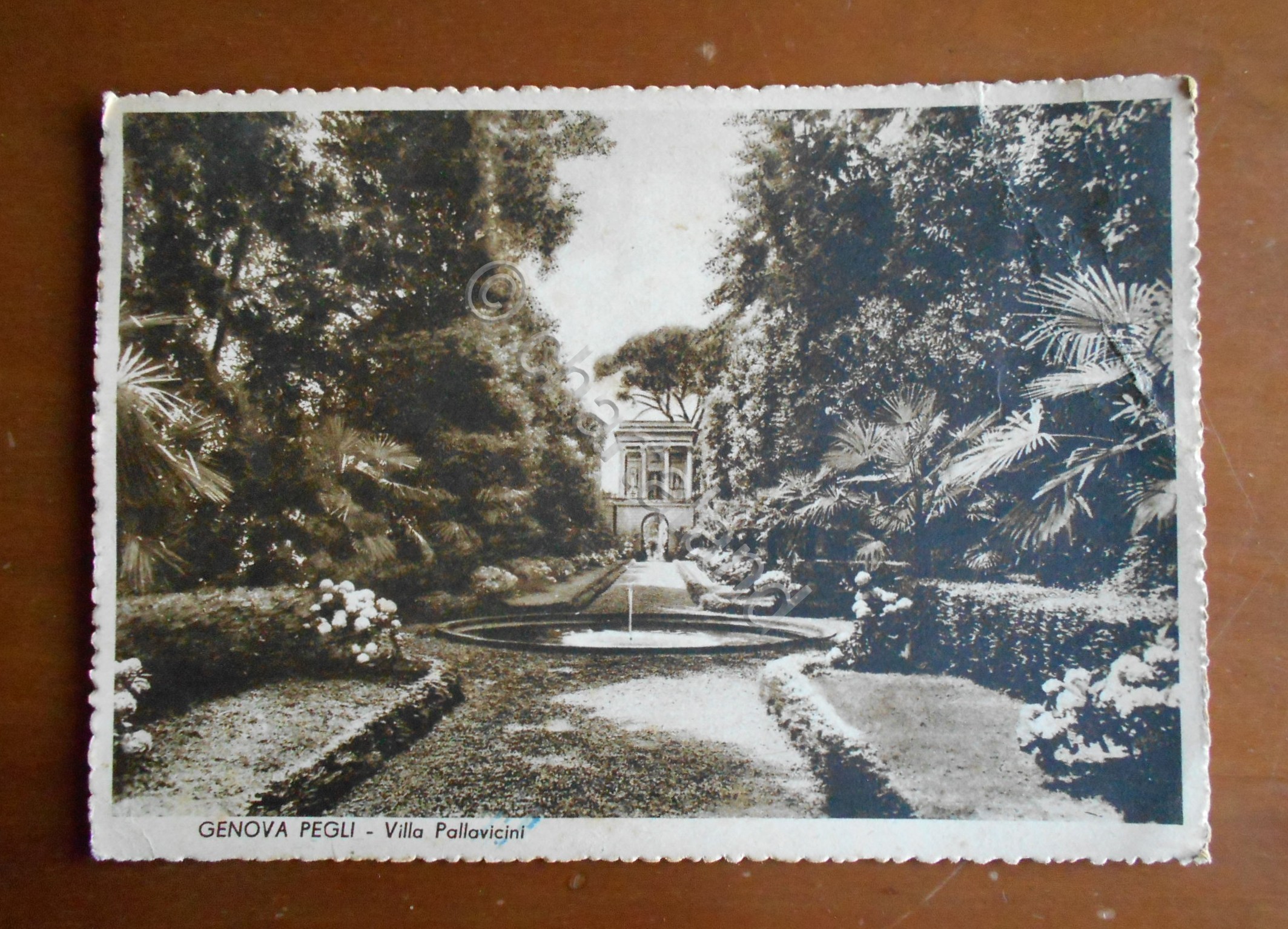 Cartolina Genova Pegli - Villa Pallavicini - 1949