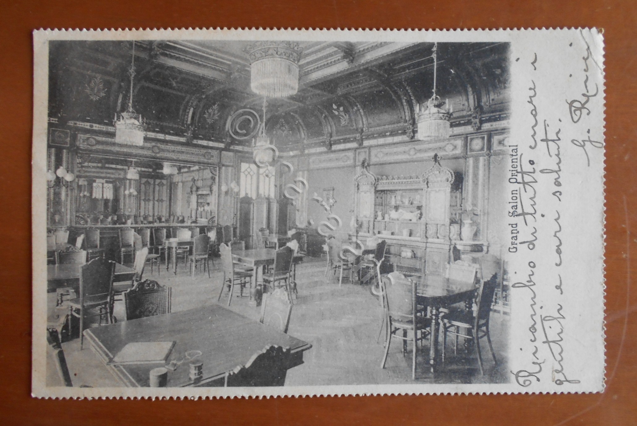 Cartolina Grand Salon Oriental (Casatenovo) - 1905 ca.