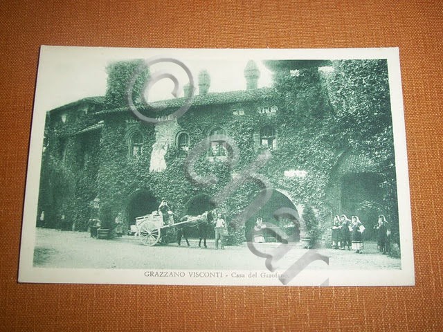 Cartolina Grazzano Visconti - Casa del Garofano 1930 ca