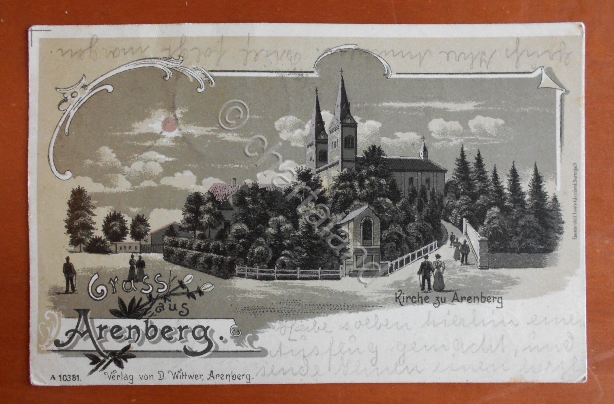 Cartolina Gruss aus Arenberg - 1900