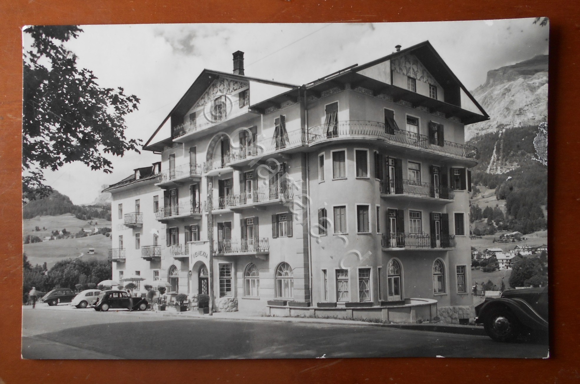 Cartolina Hotel Venezia - Cortina - 1951 ca.