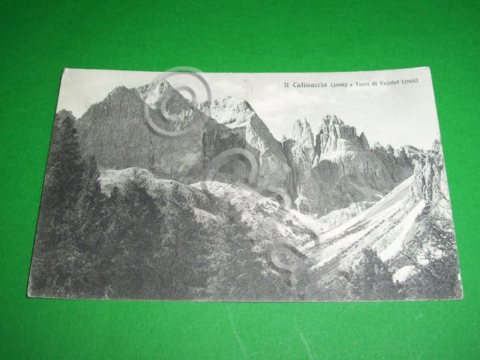 Cartolina Il Catinaccio e Torri del Vajolet - Veduta 1925 …