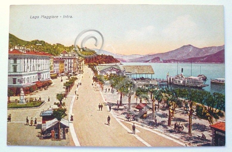 Cartolina Intra ( Lago Maggiore ) - Panorama 1925