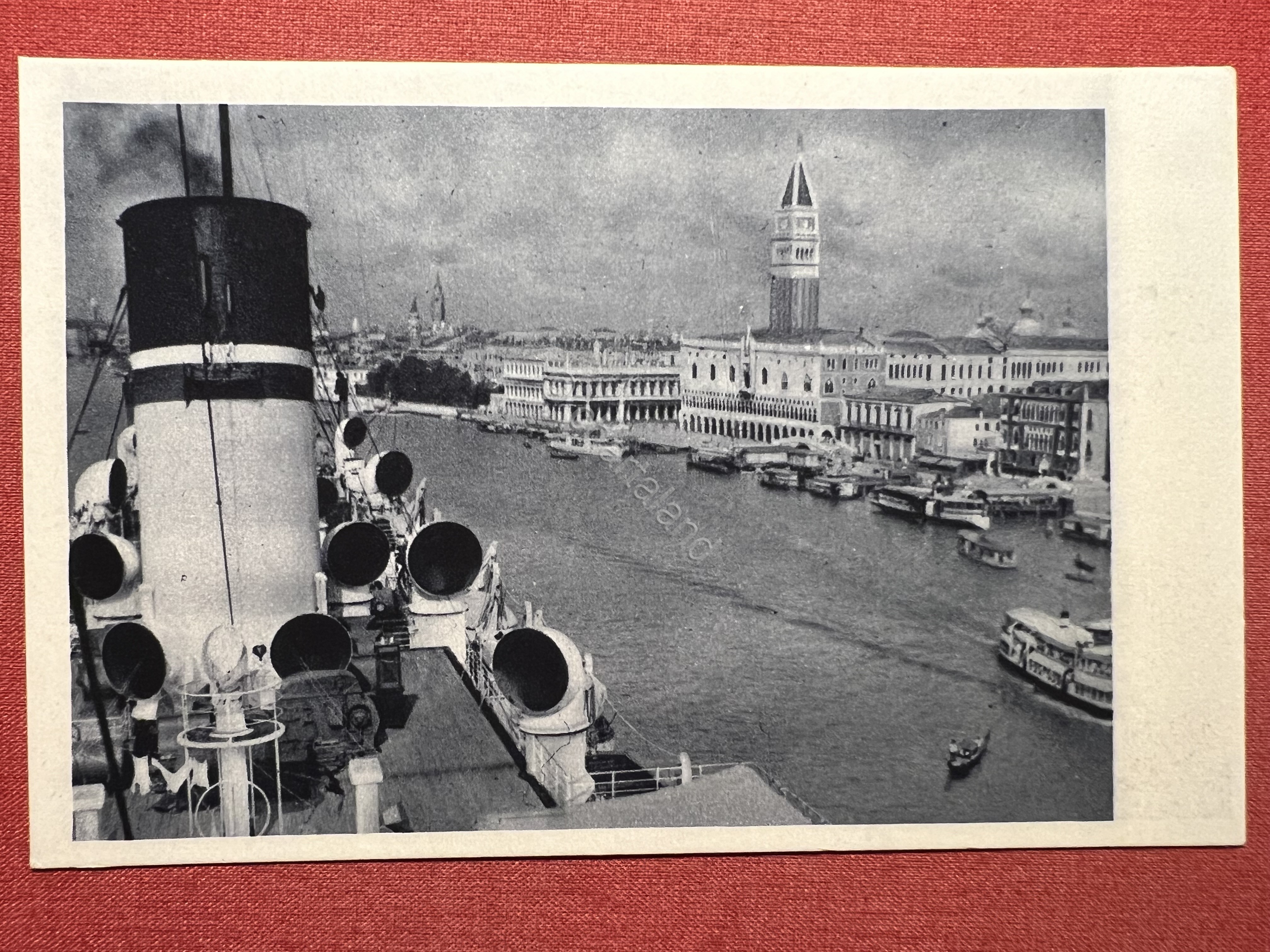 Cartolina Italia Flotte Riunite, Venezia - Crociere M. N. Vulcania …