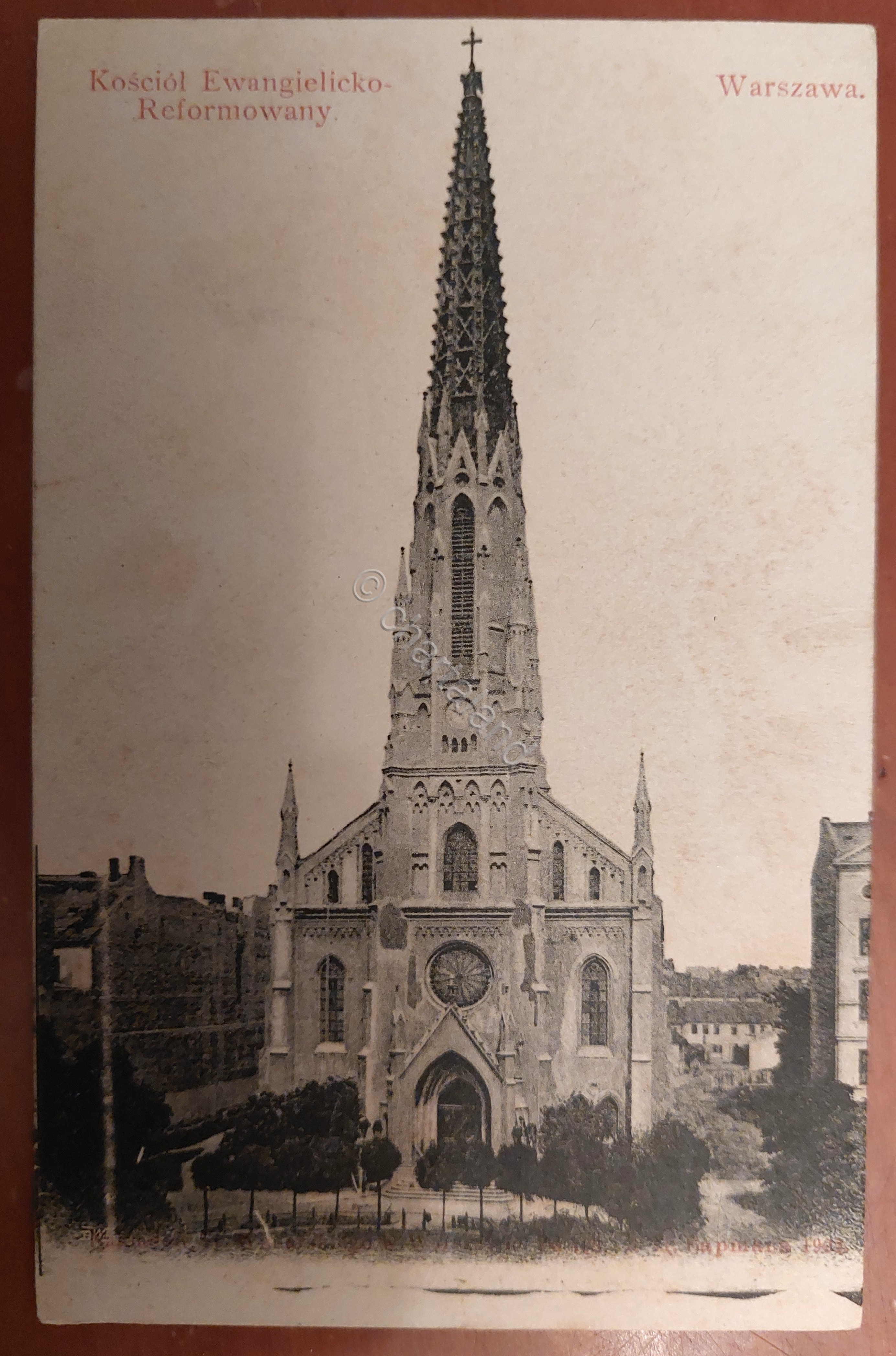 Cartolina Kosciol Ewangielicko Reformowany - Warszawa - 1940 ca.