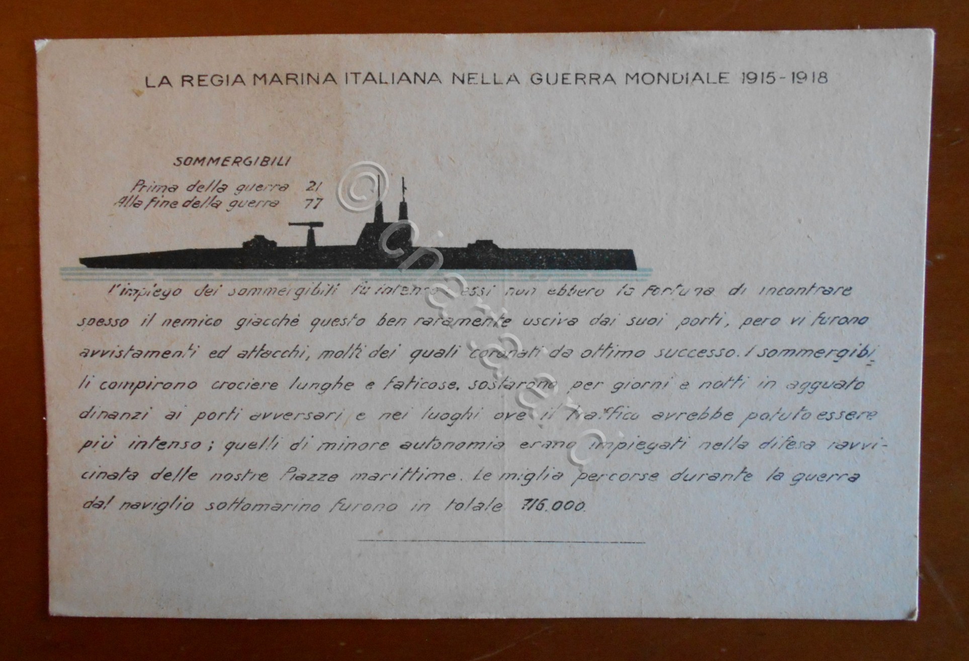 Cartolina LA REGIA MARINA ITALIANA NELLA GUERRA MONDIALE 1915-1918 - …