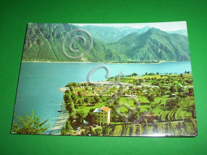 Cartolina Lago d' Idro - Campeggi 1970.