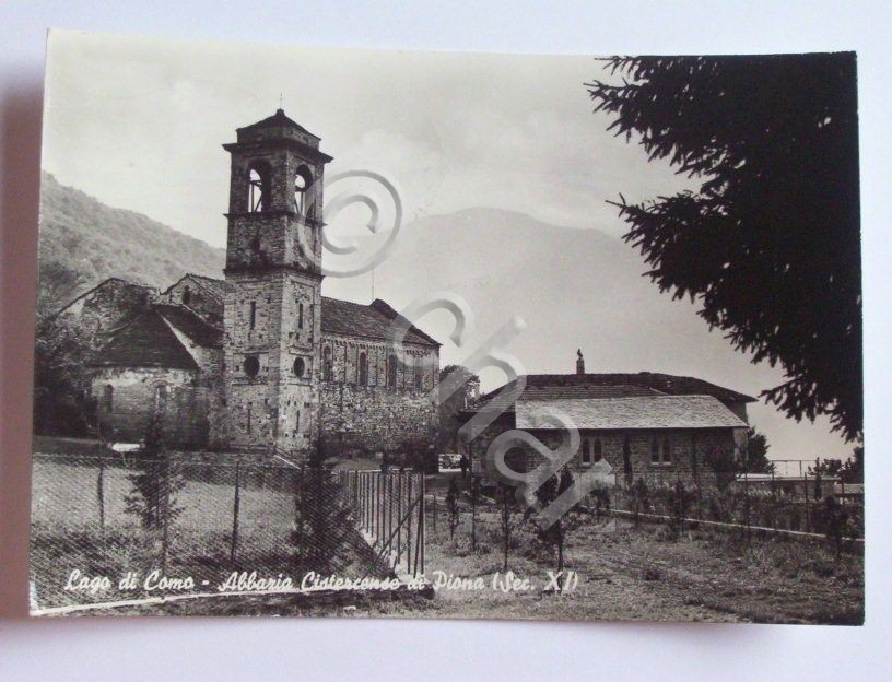 Cartolina Lago di Como - Abbazia di Piona 1964.