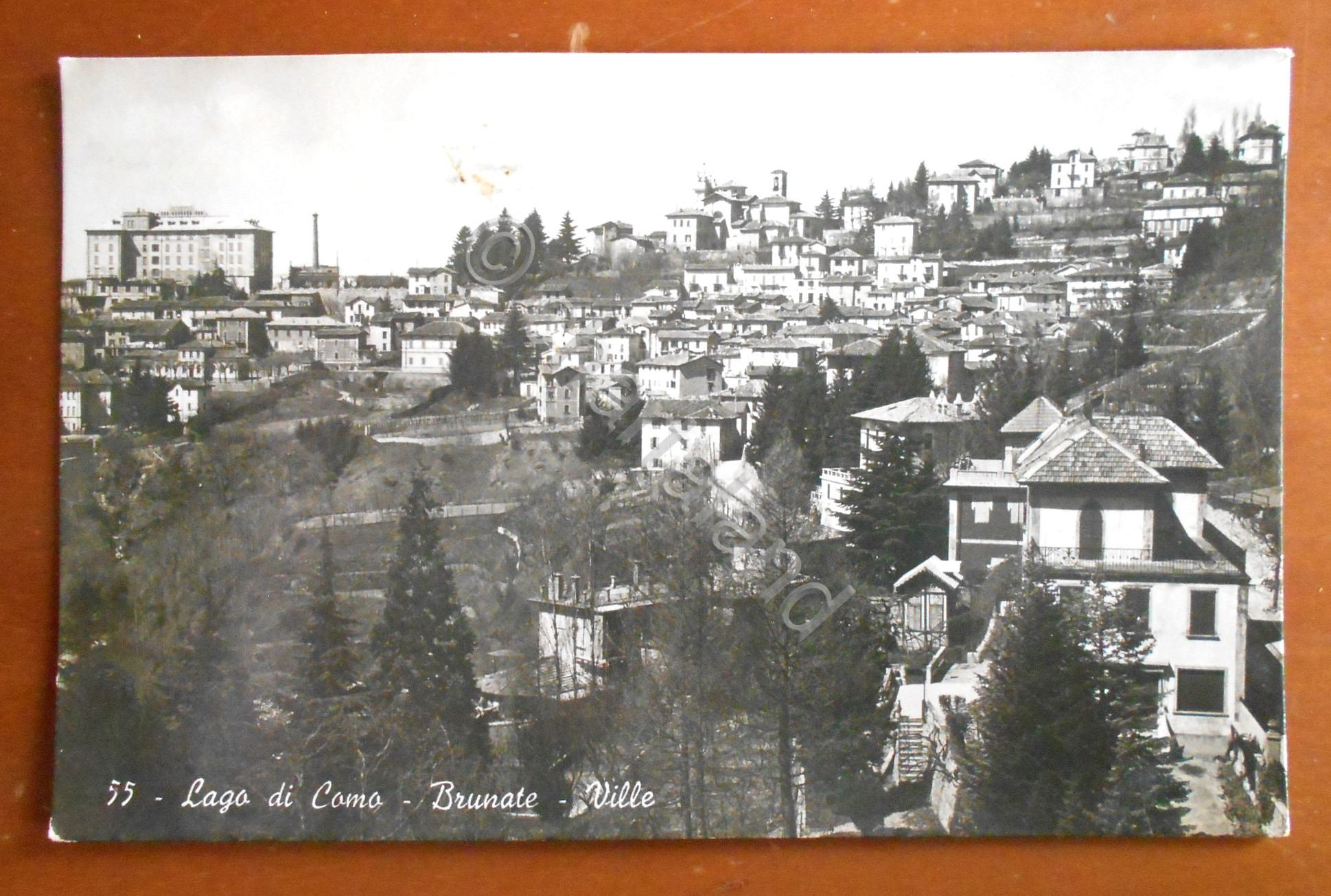 Cartolina Lago di Como - Brunate - Ville - 1943