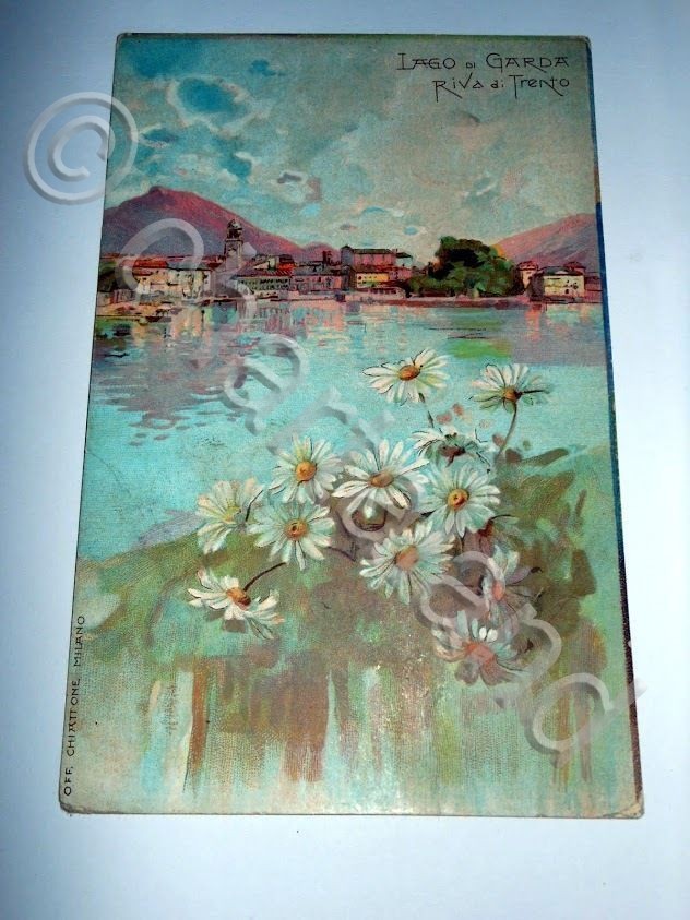 Cartolina Lago di Garda - Riva di Trento - Scorcio …