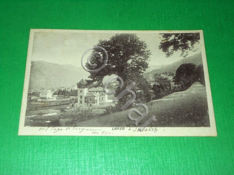 Cartolina Lanzo Intelvi - Scorcio panoramico 1928.