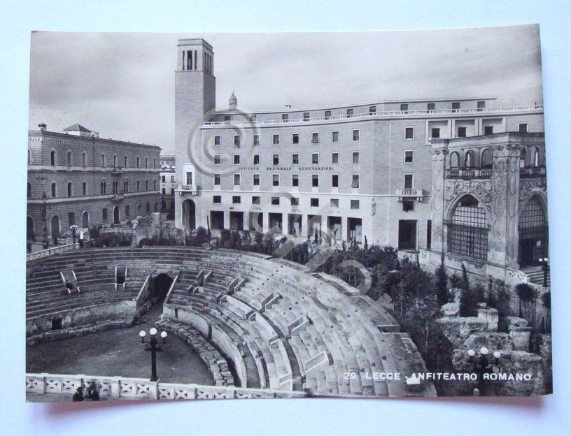 Cartolina Lecce - Amfiteatro Romano 1951.