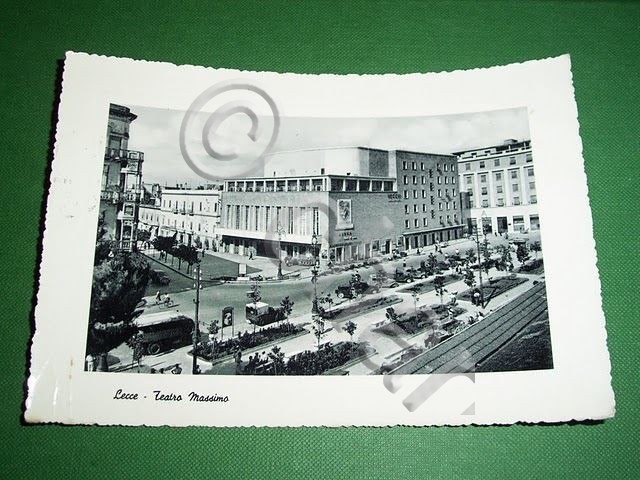 Cartolina Lecce - Teatro Massimo 1956.