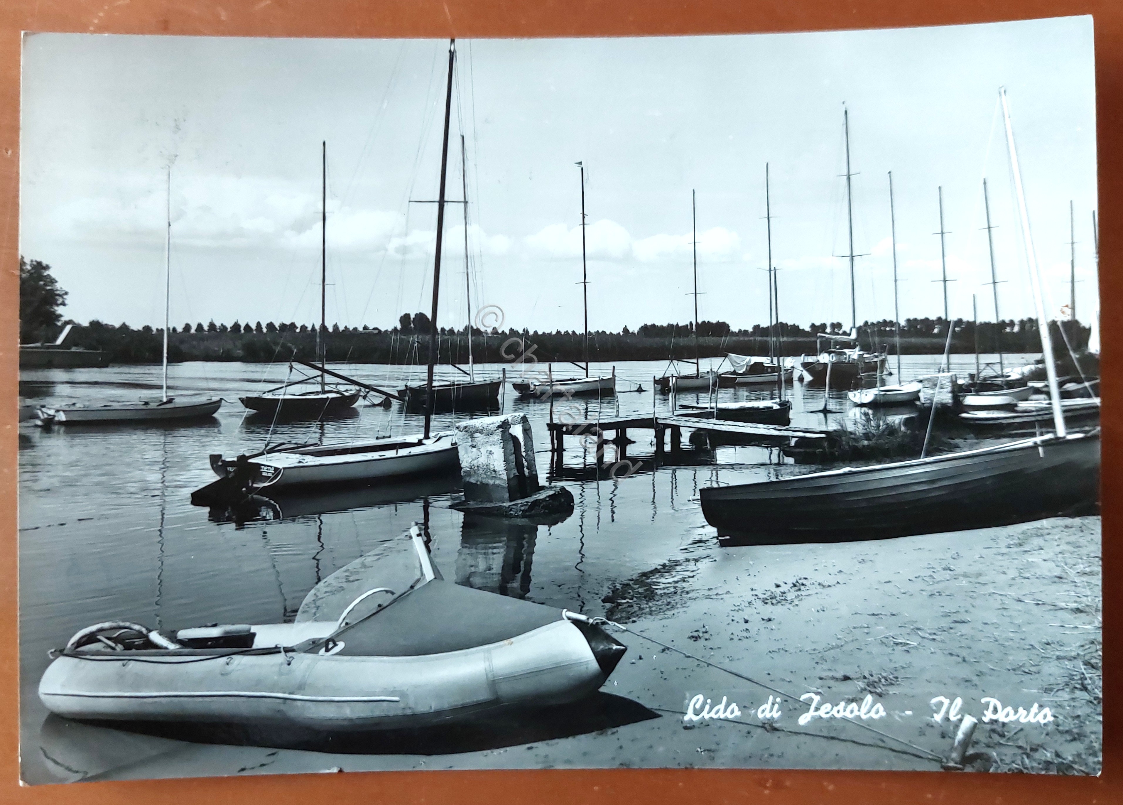 Cartolina Lido di Jesolo - Il Porto - 1958