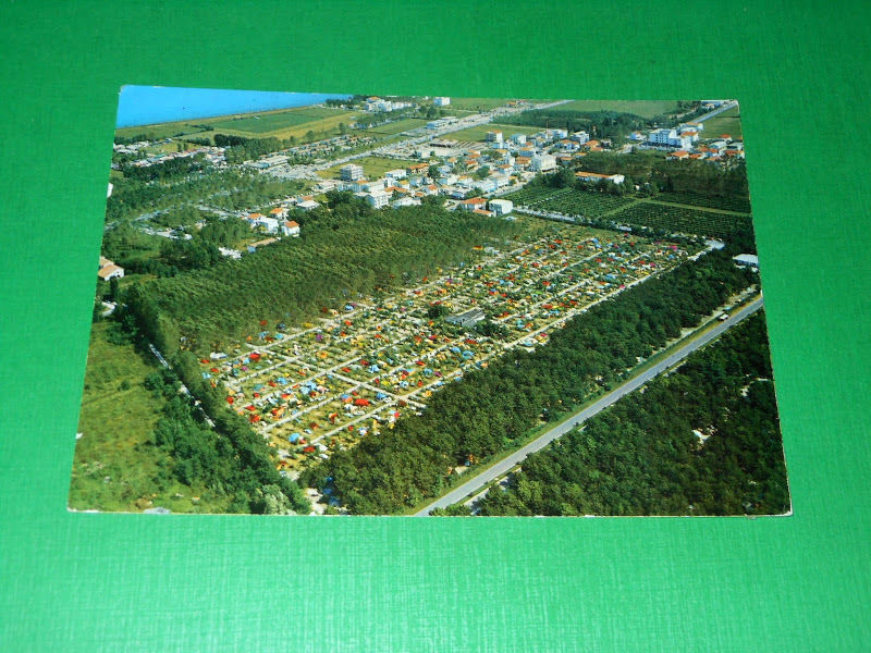 Cartolina Lignano - Camping Sabbiadoro 1965 ca.