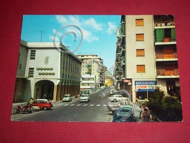 Cartolina Loano - Corso Europa 1969.