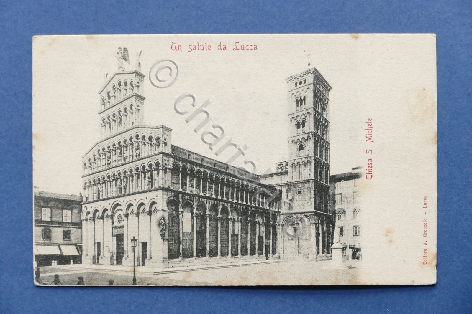 Cartolina Lucca - Chiesa S. Michele - 1900 ca.