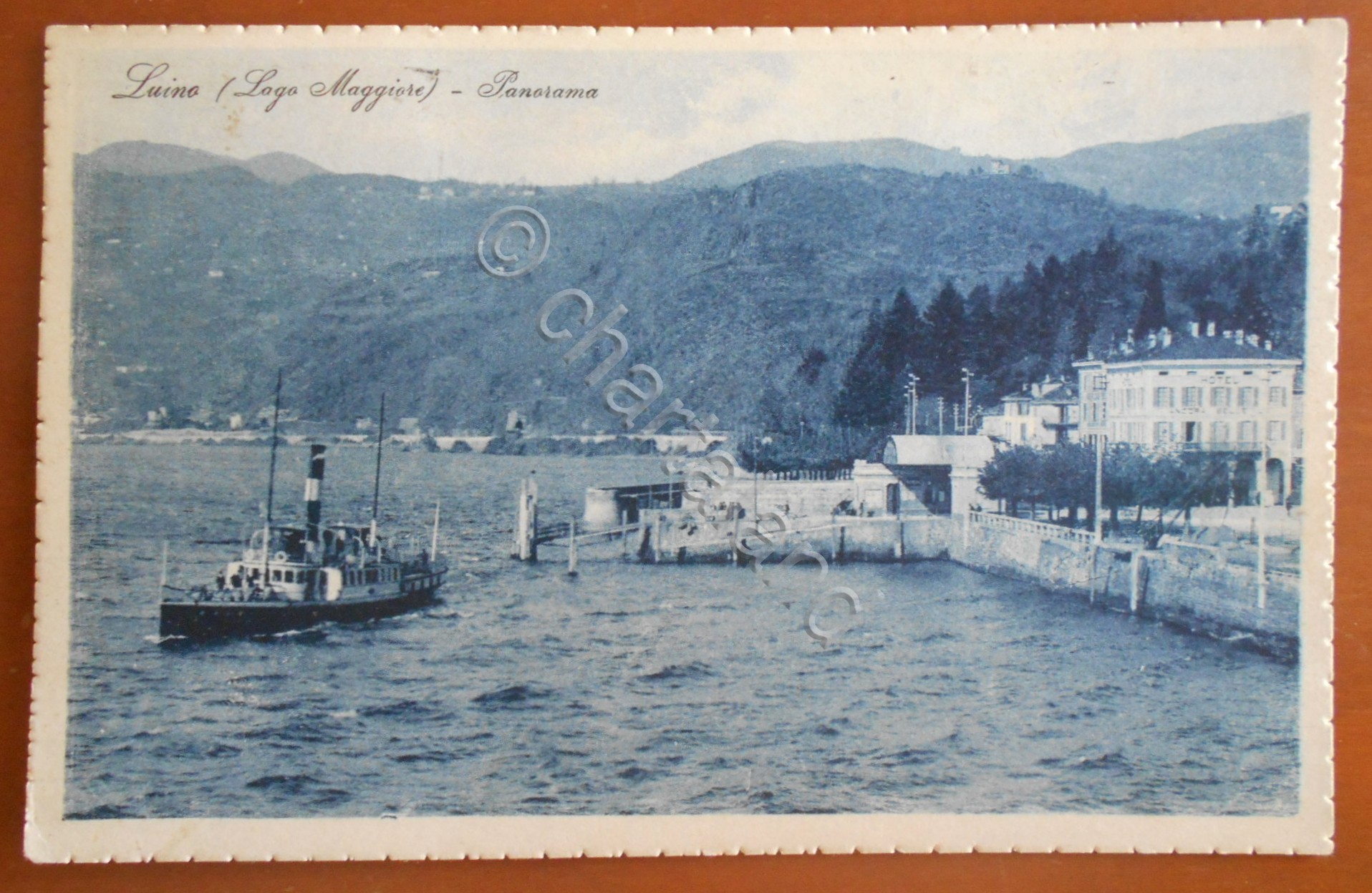 Cartolina Luino (Lago Maggiore) - Panorama - 1928
