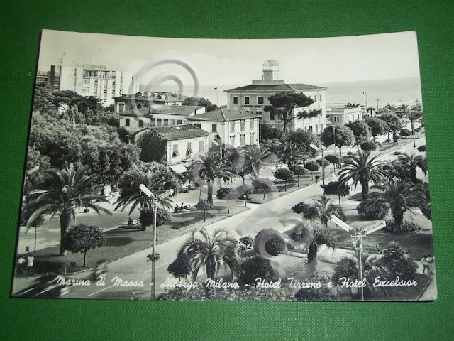 Cartolina Marina di Massa - Albergo Milano - Hotel Tirreno …