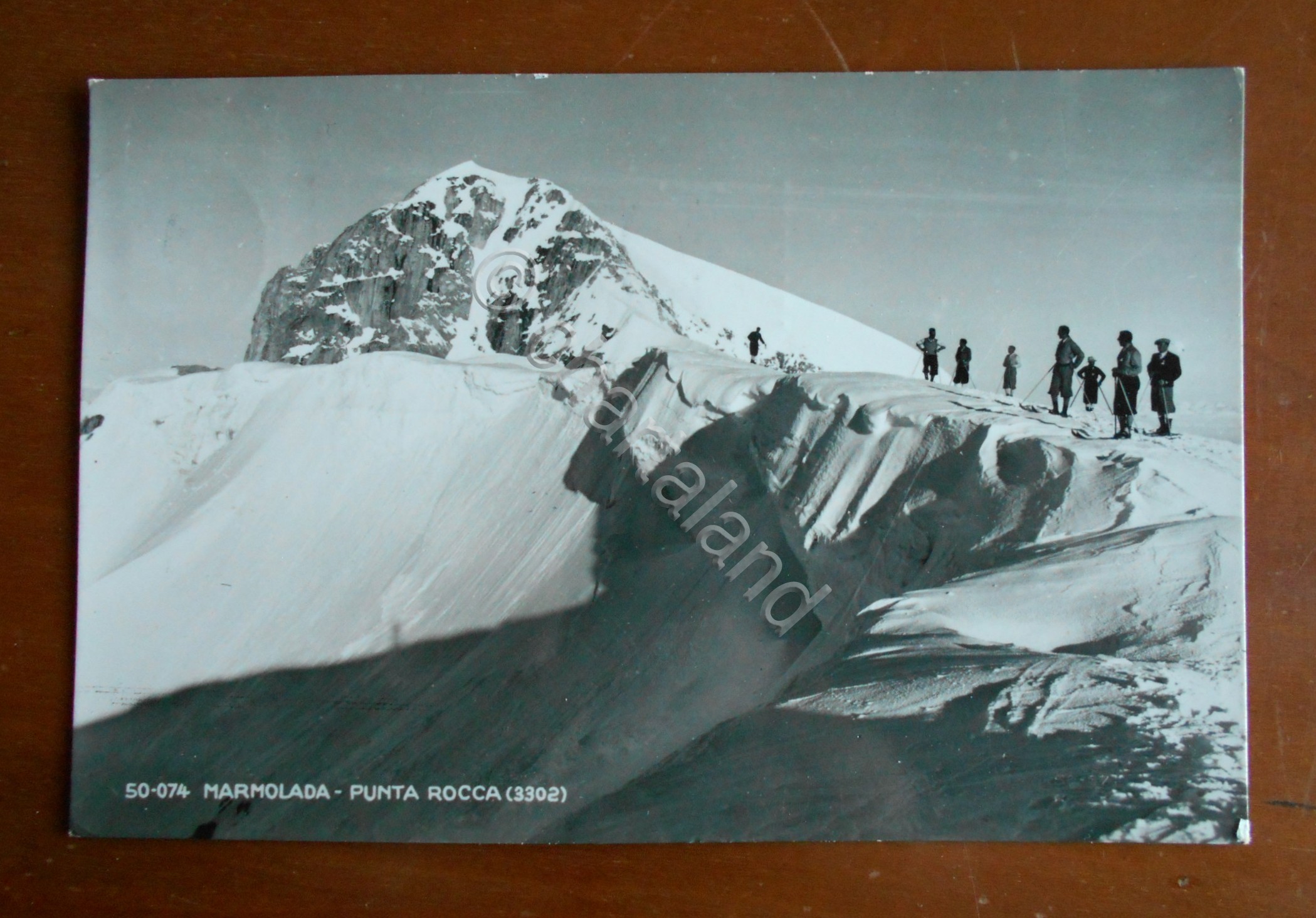 Cartolina Marmolada - Punta Rocca (3302) - 1955