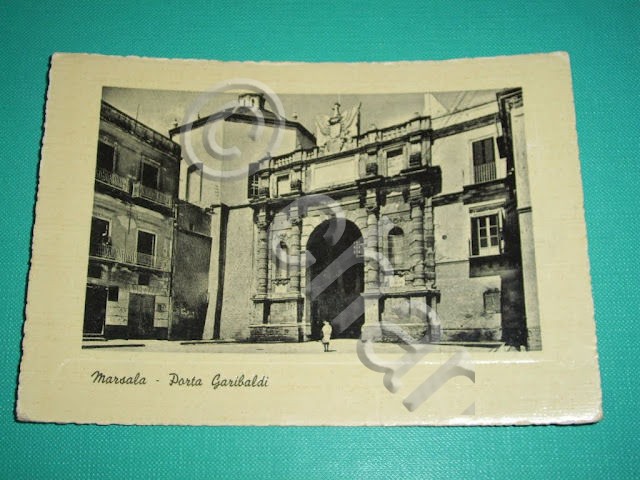 Cartolina Marsala - Porta Garibaldi - 1950 ca.