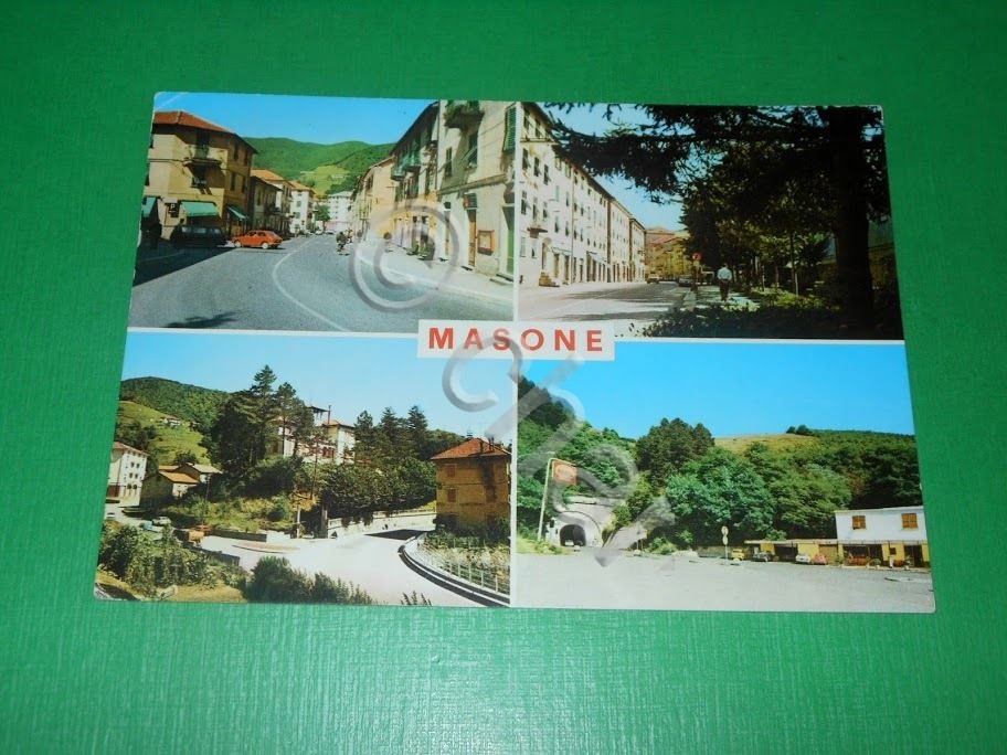 Cartolina Masone - Vedute diverse 1974
