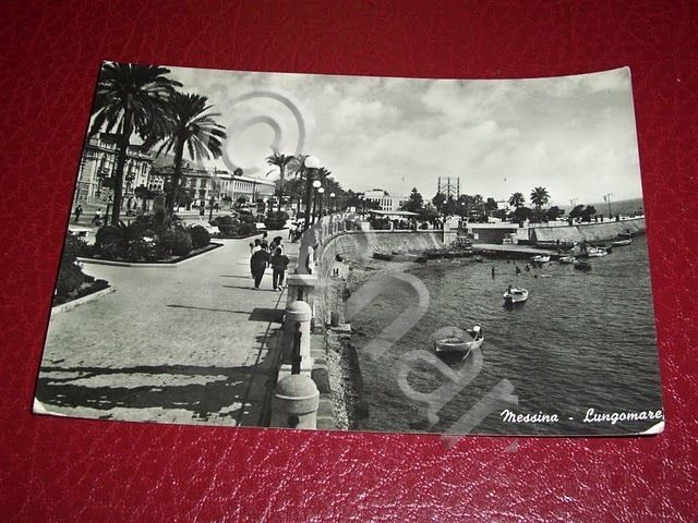 Cartolina Messina - Lungomare -- 1955