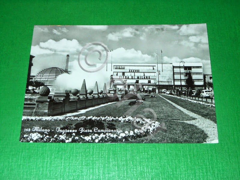 Cartolina Milano - Ingresso Fiera Campionaria 1960.