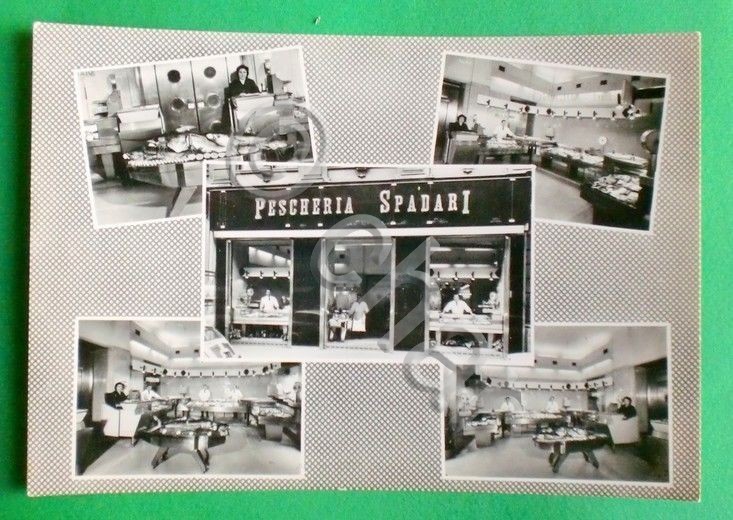 Cartolina Milano - Pescheria Spadari - Via Spadari - 1966.