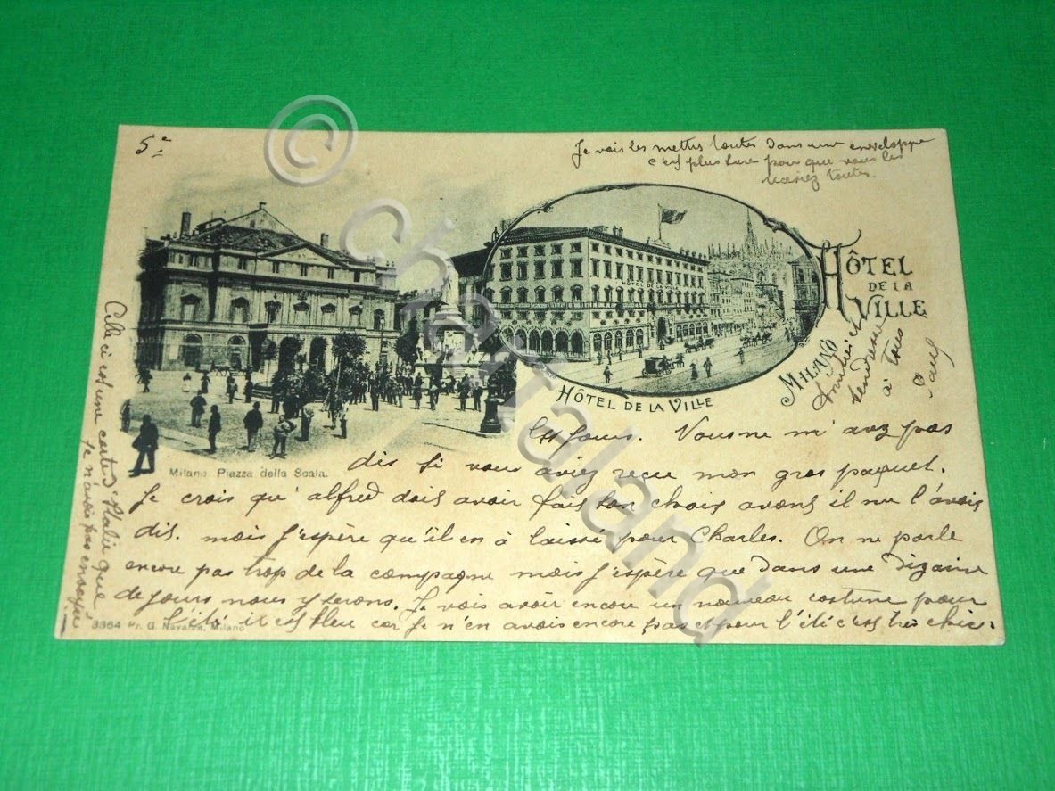 Cartolina Milano - Piazza della Scala - Hotel de la …