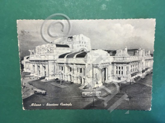 Cartolina Milano - Stazione Centrale - 1935