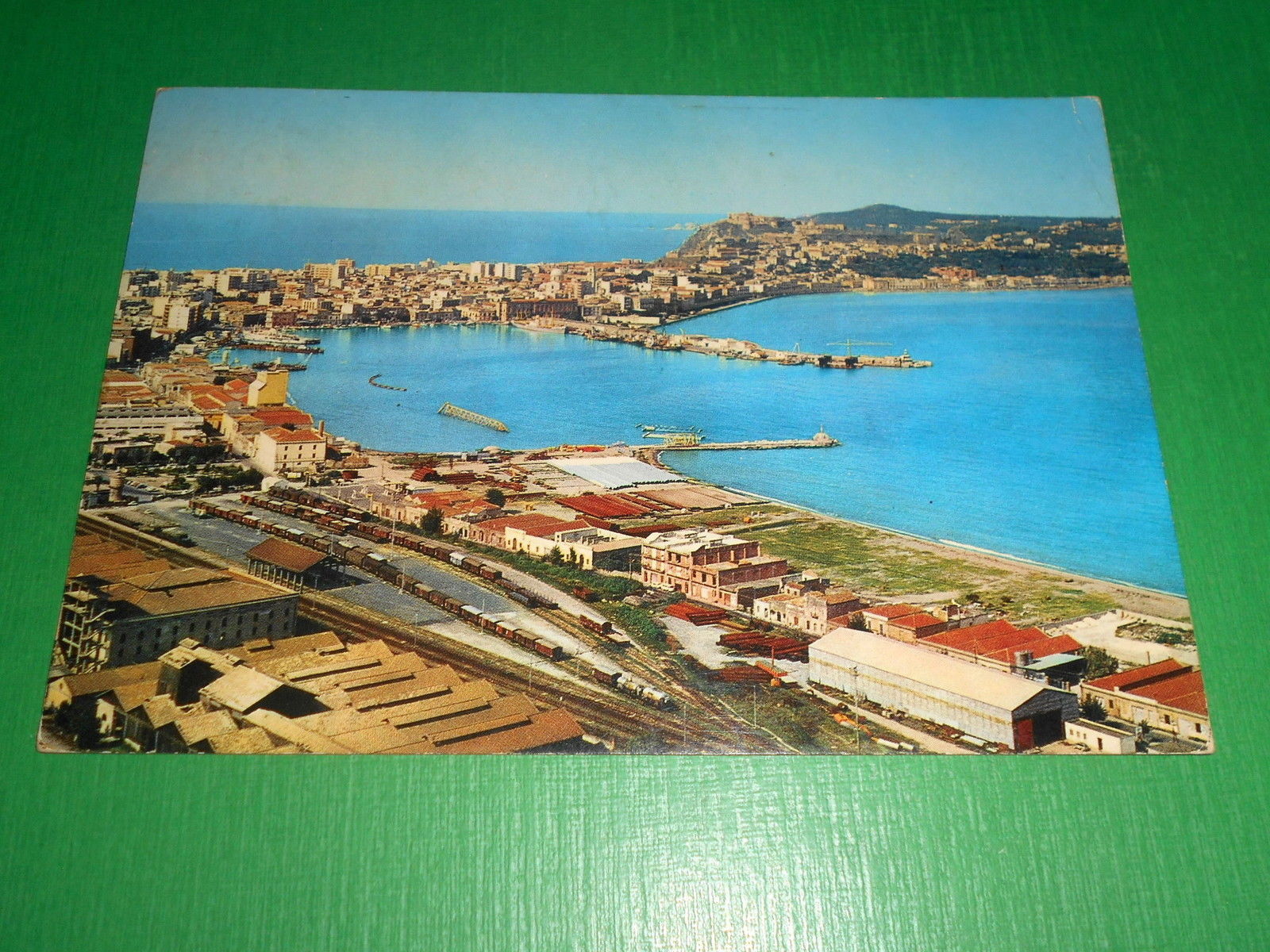 Cartolina Milazzo - Il Porto 1972.