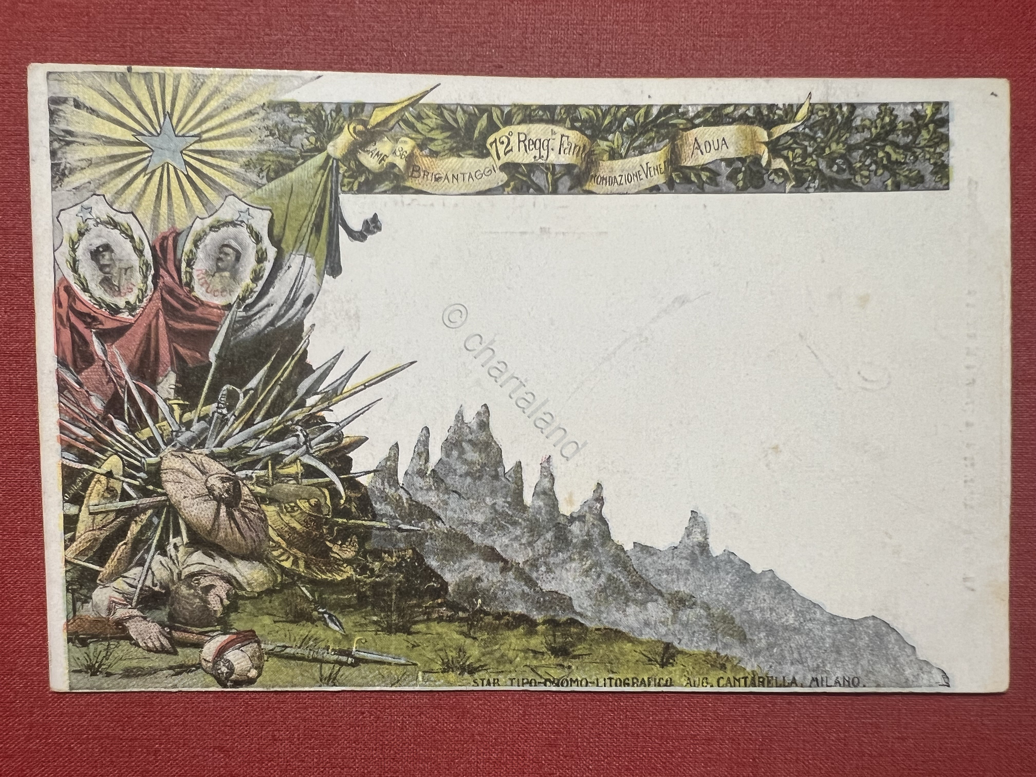 Cartolina Militare - 72° Reggimento Fanteria - 1900 ca.