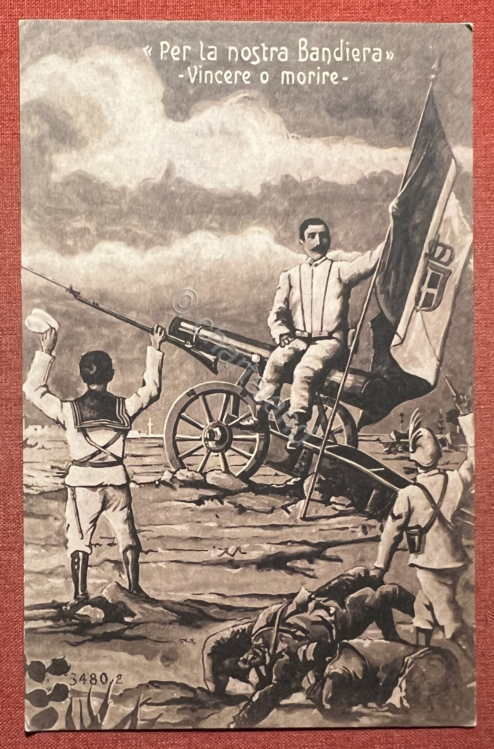 Cartolina Militare WWI - Per la nostra Bandiera! - Vincere …