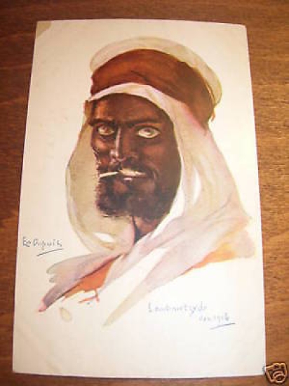 Cartolina Militaria Copricapo Dupuis Lombnertcyde 1914