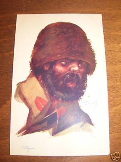 Cartolina Militaria Copricapo uniformi 1915