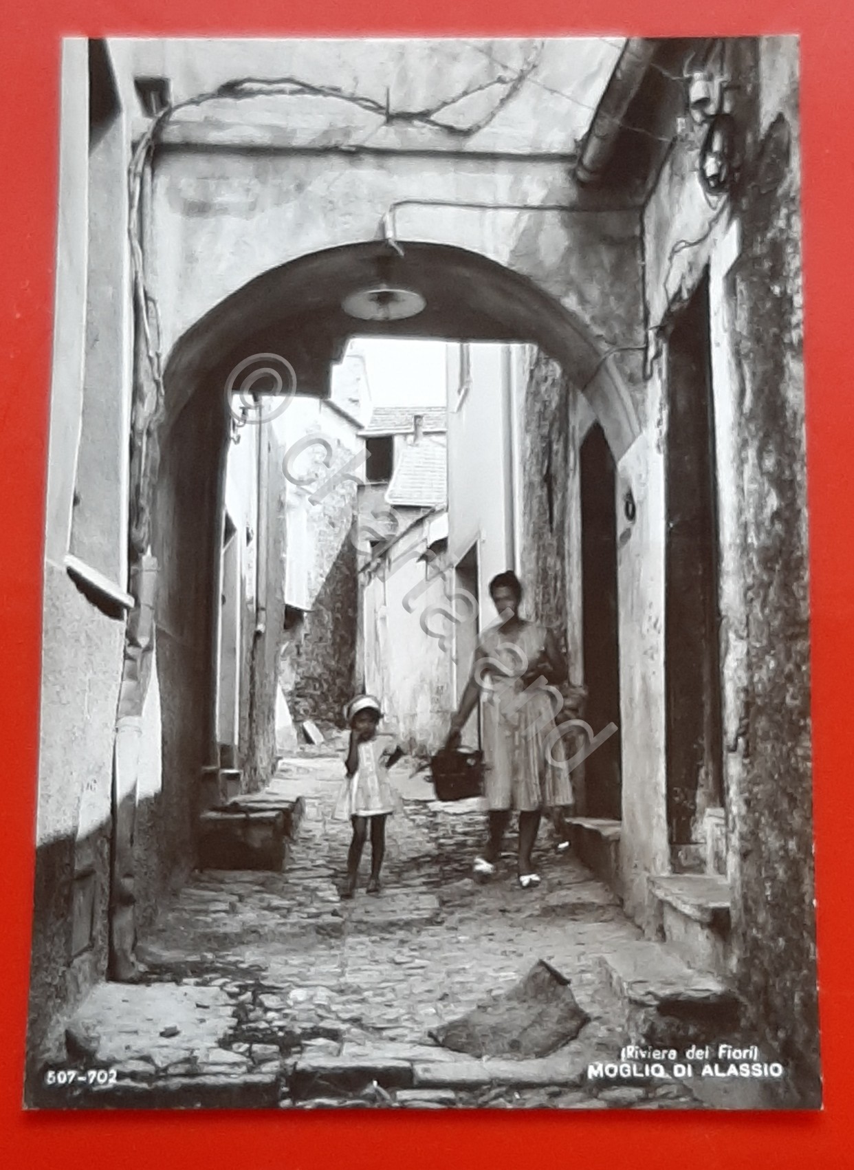 Cartolina Moglio di Alassio - Riviera dei Fiori - 1948