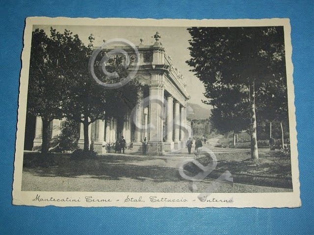 Cartolina Montecatini Terme - Stab. Tettuccio 1938