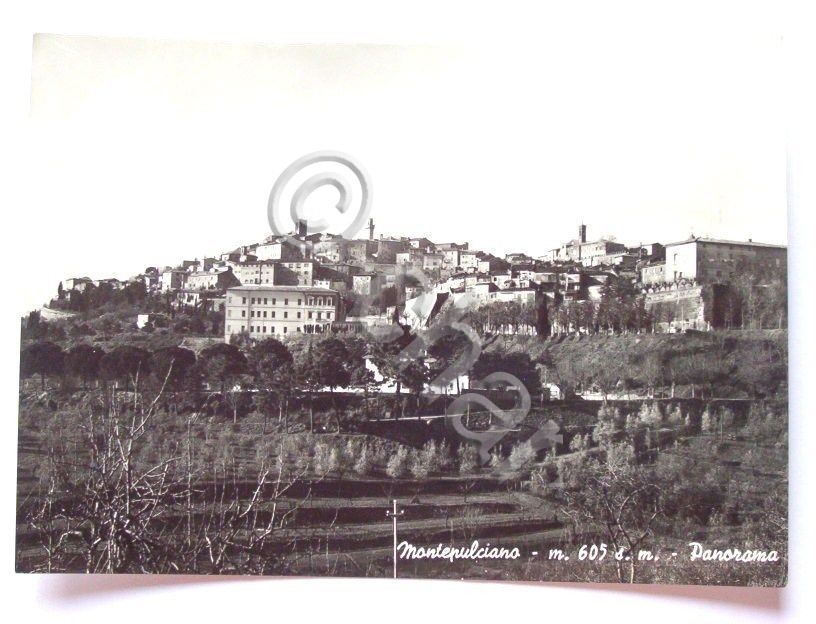 Cartolina Montepulciano - Panorama 1955 ca.