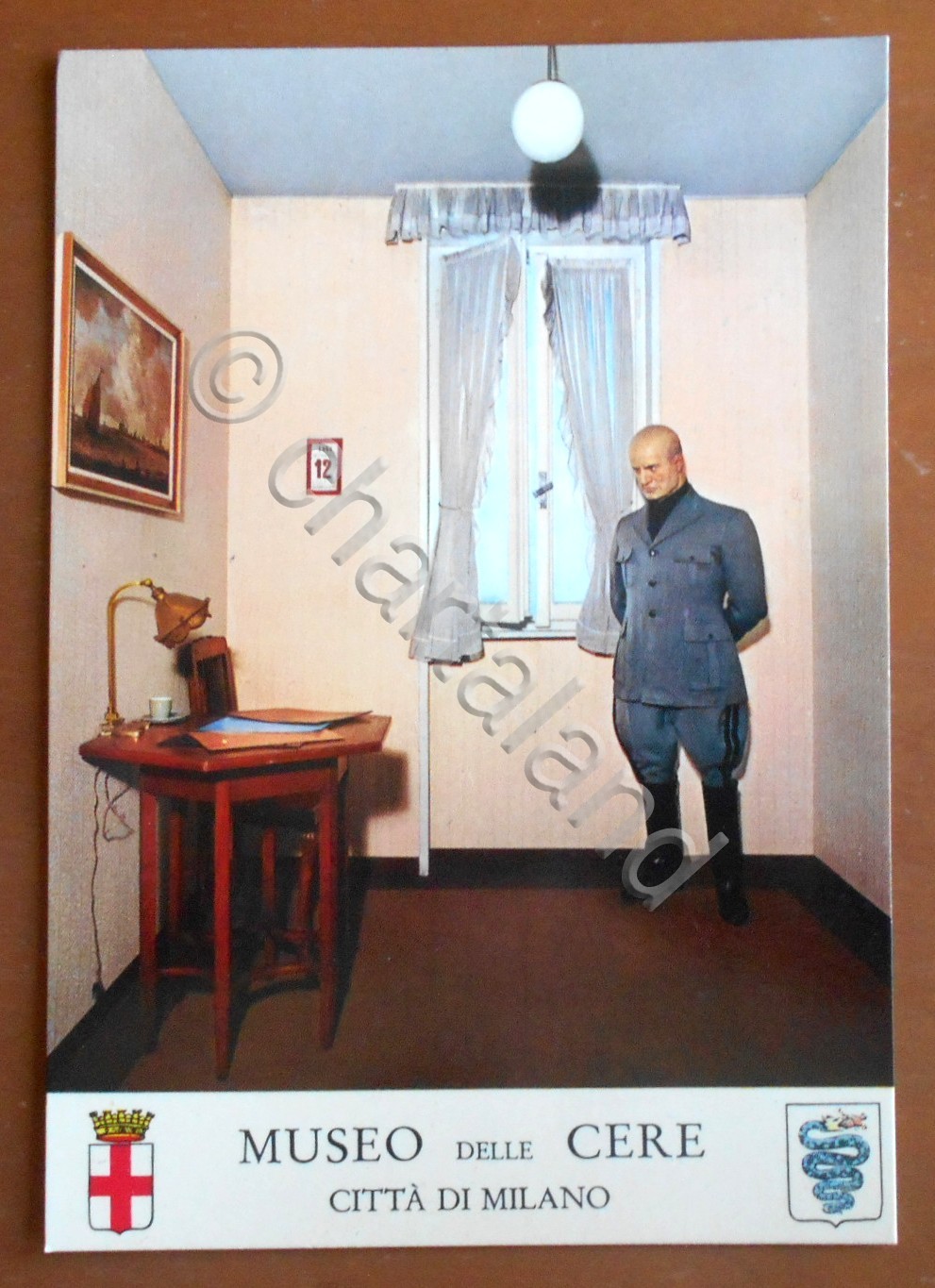 Cartolina Museo delle Cere - Benito Mussolini - 1970 ca.