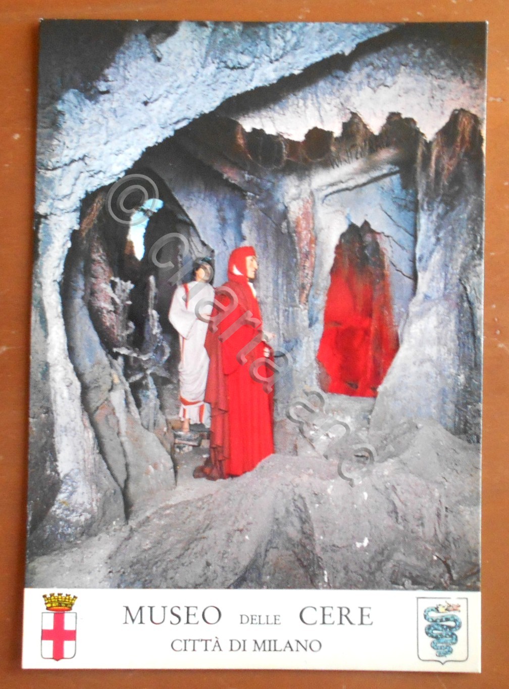 Cartolina Museo delle Cere - Dante e Virgilio - 1970 …