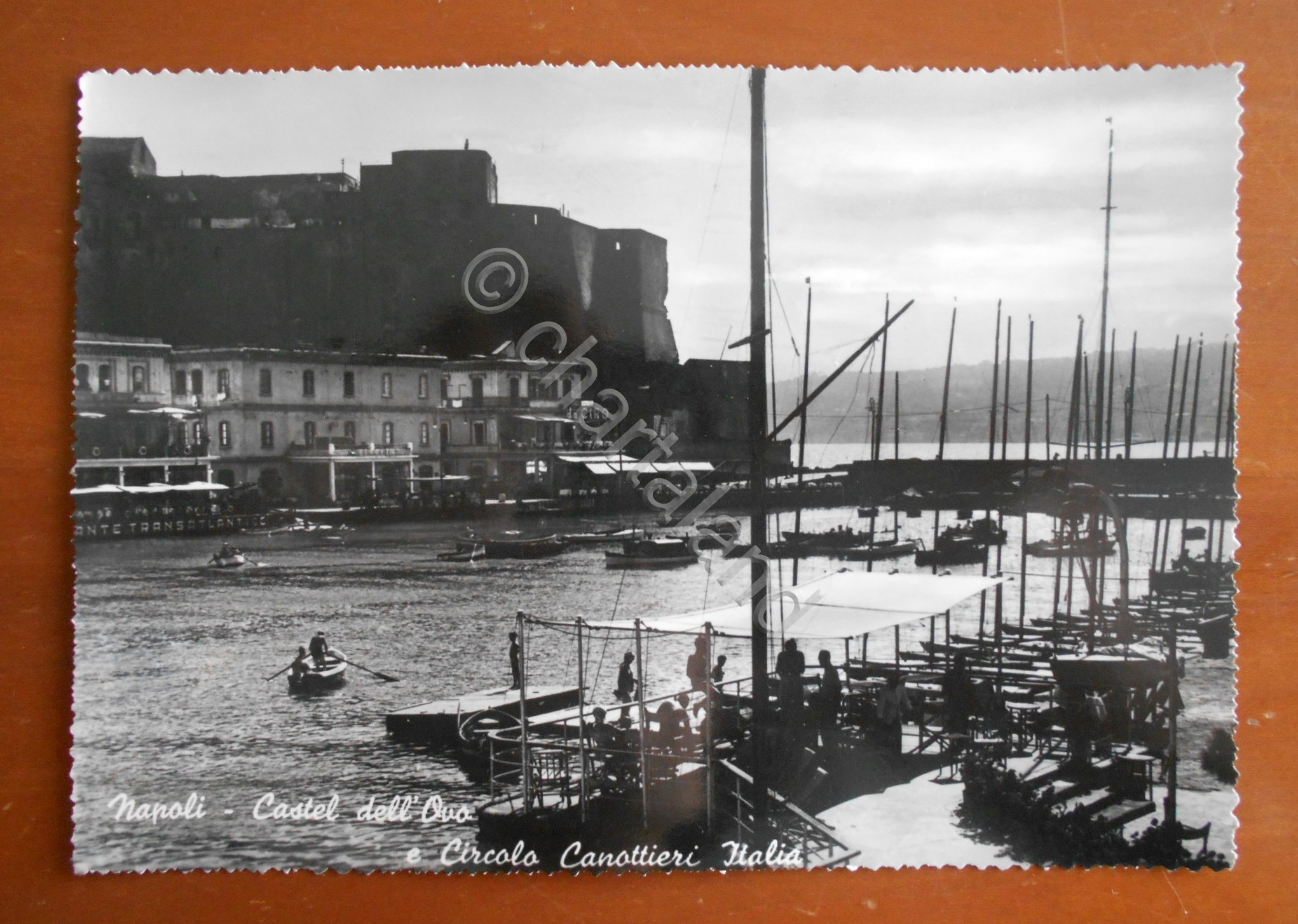 Cartolina Napoli - Castel dell' Ovo e Circolo Canottieri Italia …