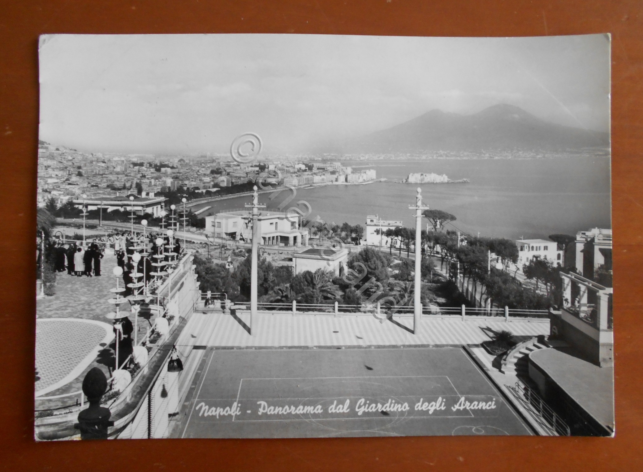 Cartolina Napoli - Panorama dal Giardino degli Aranci - 1954