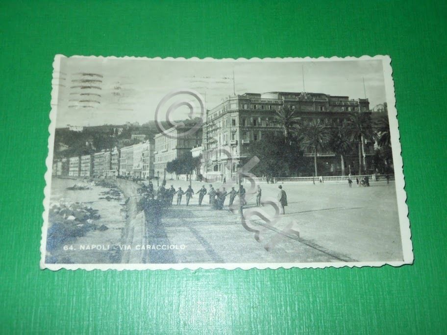 Cartolina Napoli - Via Caracciolo 1943
