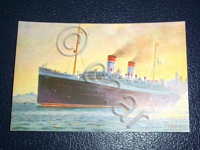 Cartolina Navigazione "Italia" - Nave S/s Roma 1930 ca.