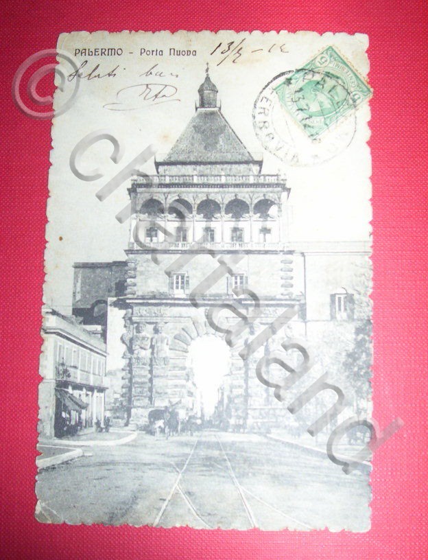 Cartolina Palermo - Porta Nuova 1914