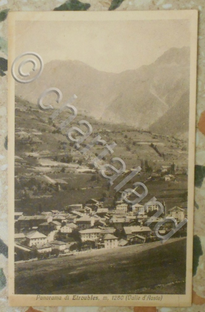 Cartolina Panorama di Etroubles, m. 1280 (Valle d' Aosta) - …
