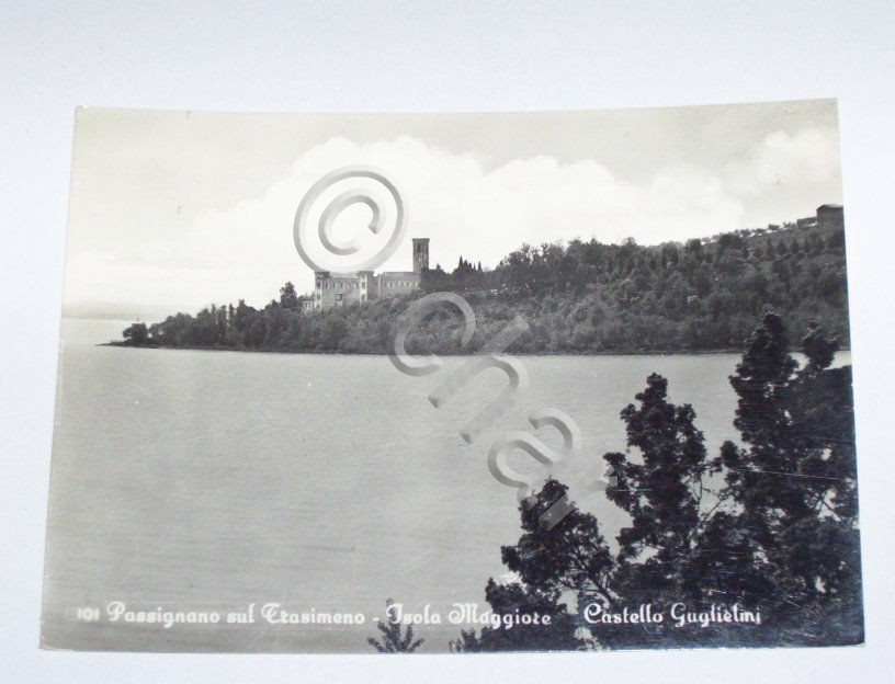 Cartolina Passignano sul Trasimeno - Isola Maggiore '58.