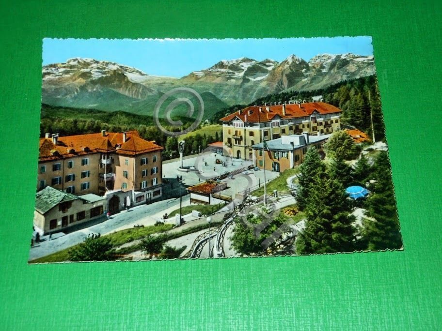 Cartolina Passo della Mendola - I Grandi Alberghi col Gruppo …