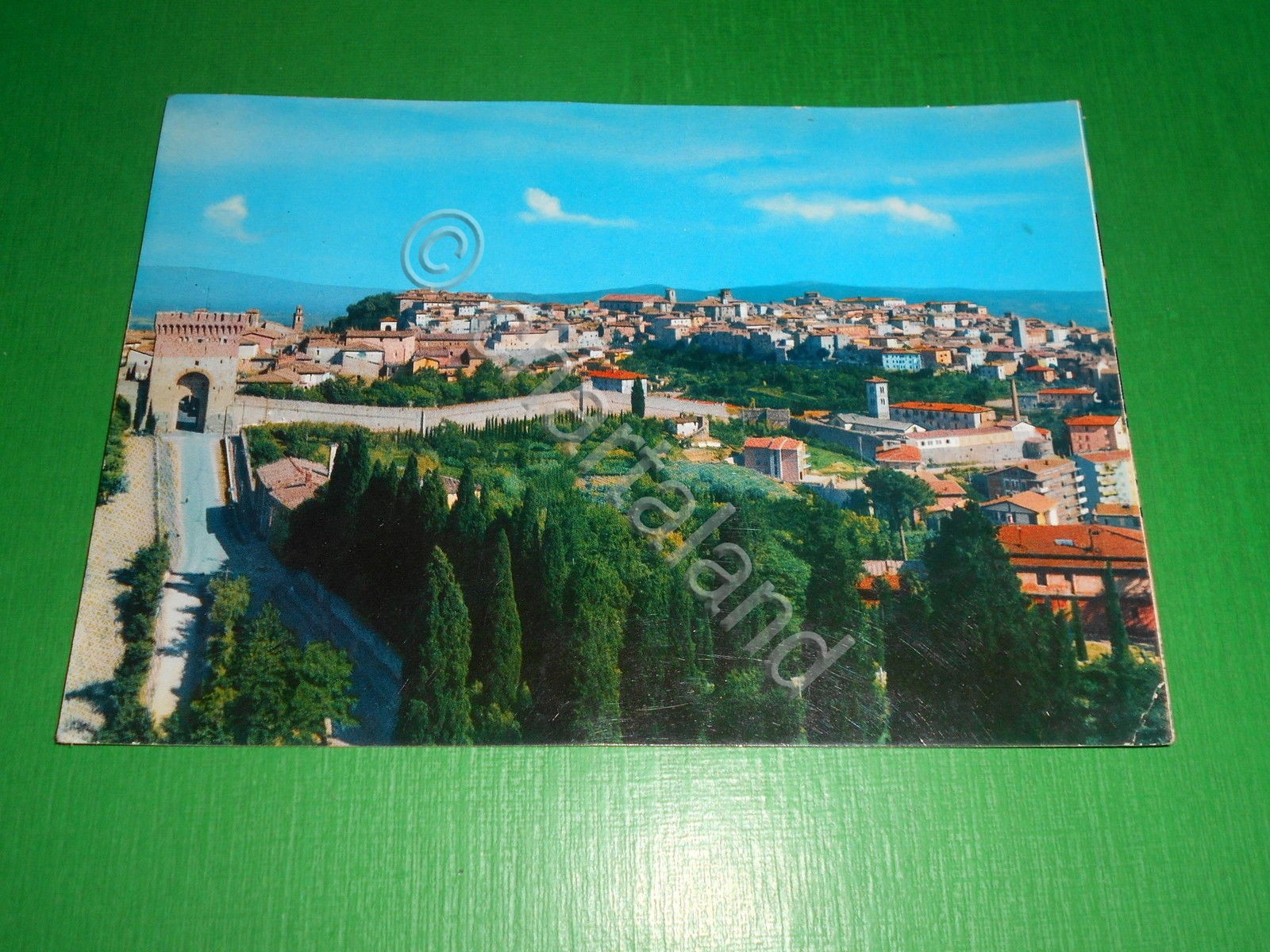 Cartolina Perugia - Panorama da Monte Ripido 1967.